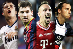 CR7, Messi, Ribéry ou Ibra: qual o mais influente?